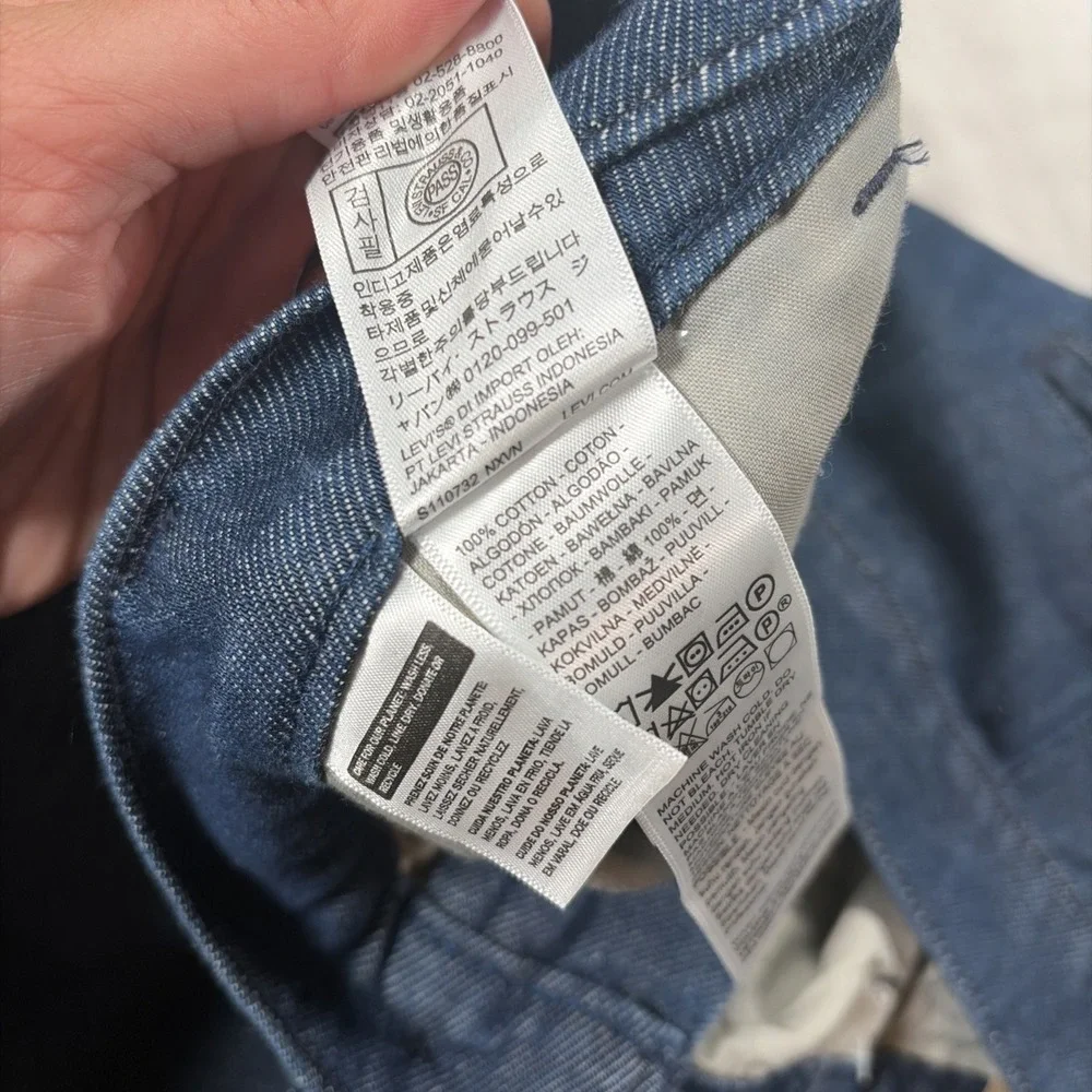 Levi's XX Chino Relaxed Straight Pants Men's 36x34 Blue Lightweight Stretch New